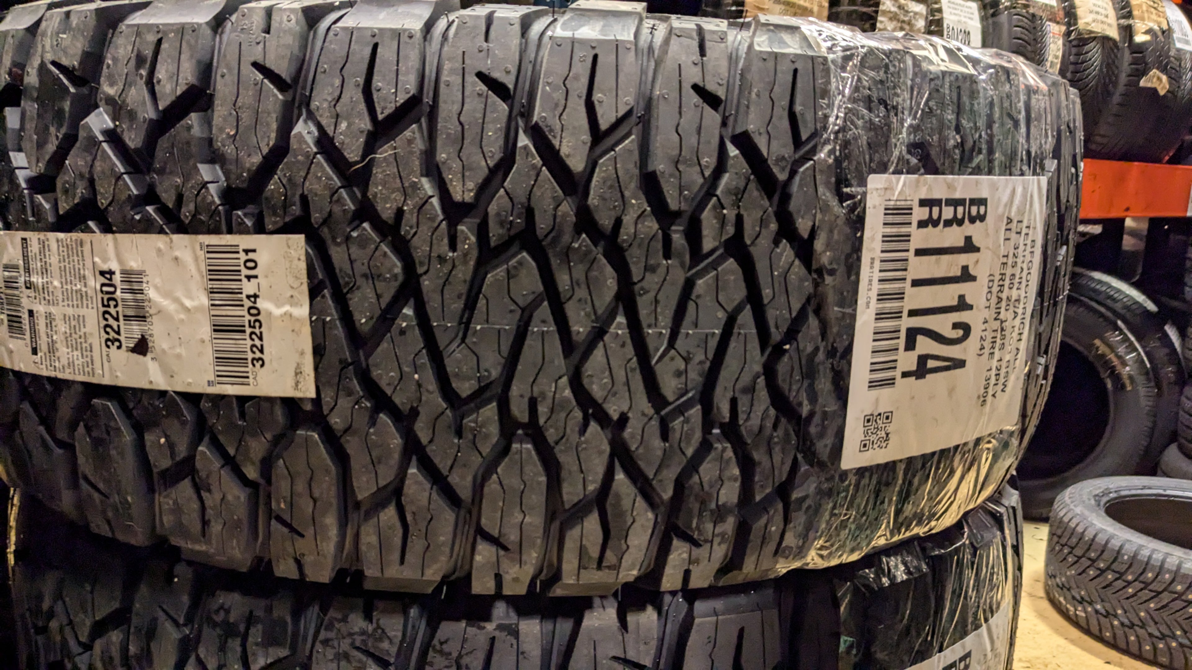 (KSL ONLY) 4 BFGOODRICH ALL TERRAIN T/A KO3 BSW LT 325 60 20 128S 12PLY ALL TERRAIN TIRE 13906
