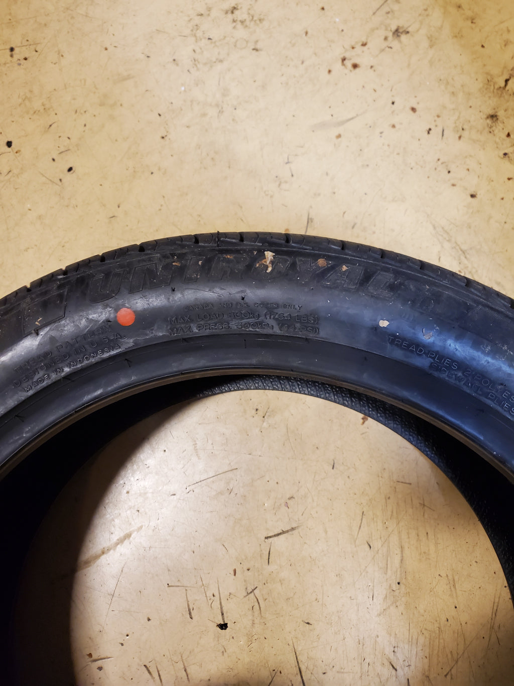 UNIROYAL TIGER PAW TOURING A/S BSW P 255 45 18 100V ALL SEASON TIRE 36294