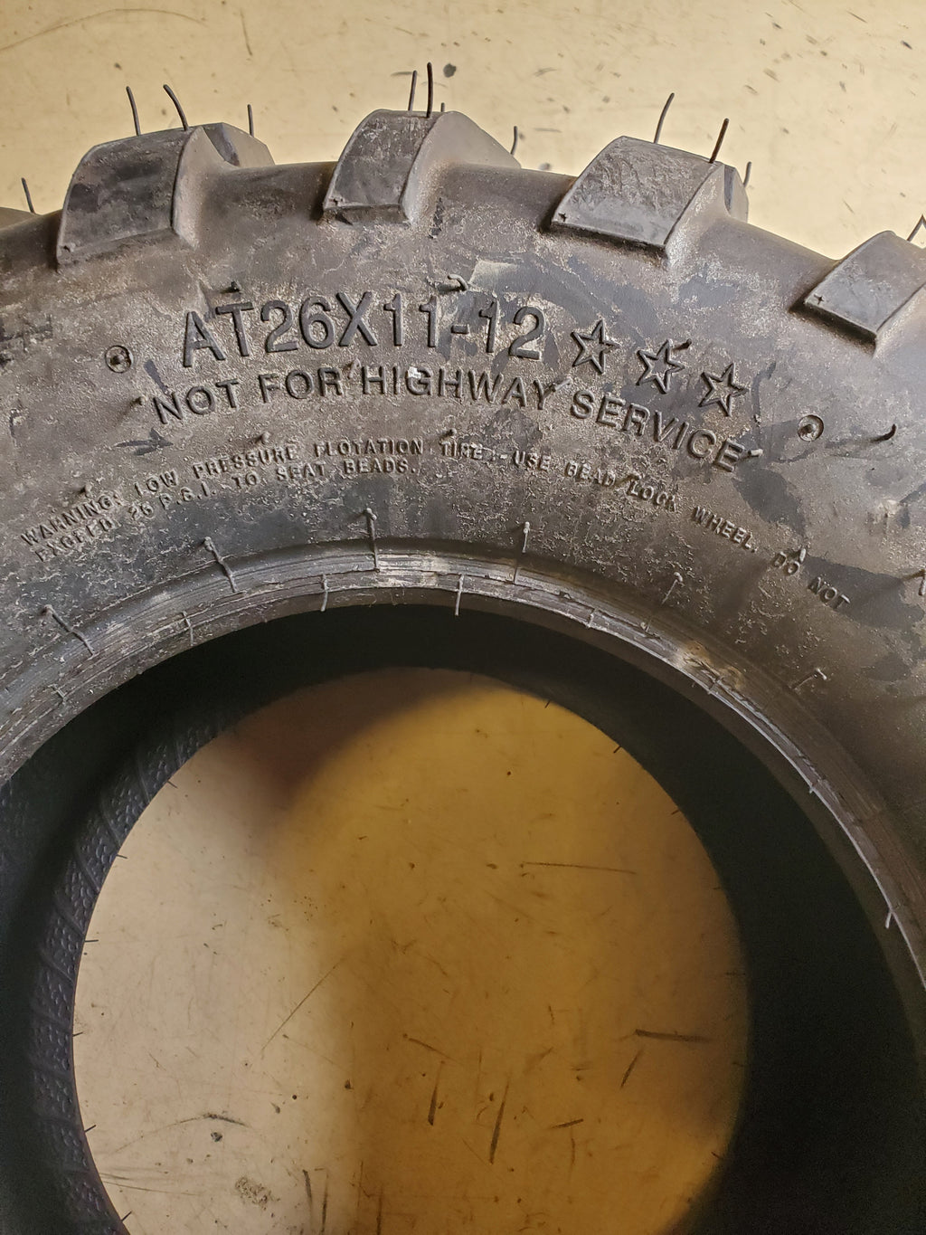 NOS CARLISLE AT489 XL BSW AT 26 11 12 ATV/UTV TIRE 560461