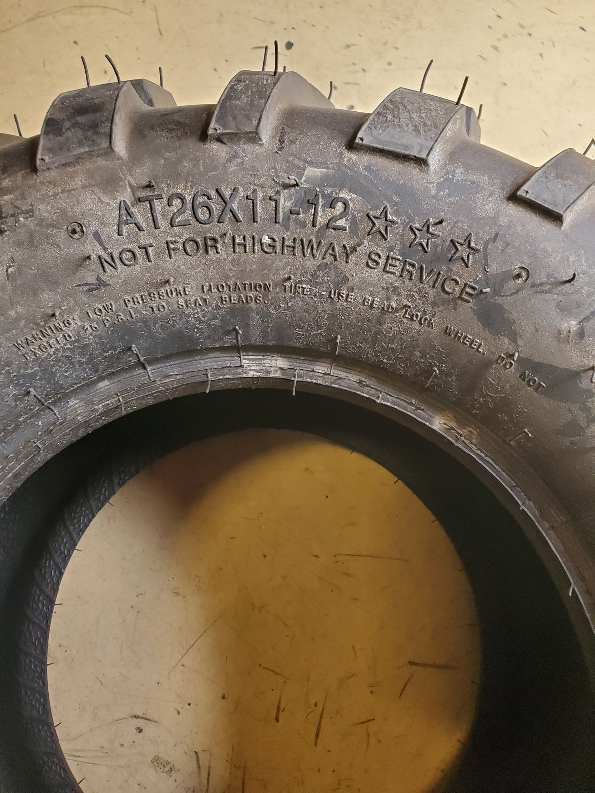 NOS CARLISLE AT489 XL BSW AT 26 11 12 ATV/UTV TIRE 560461
