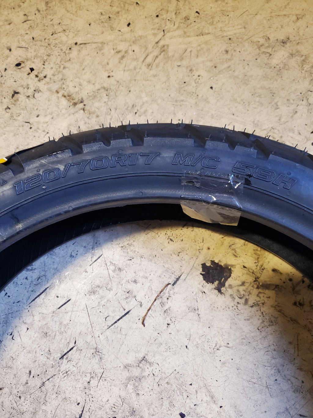 SHINKO 705 TRAIL MASTER BSW 120 70 17 58H FRONT MOTORCYCLE TIRE 874529