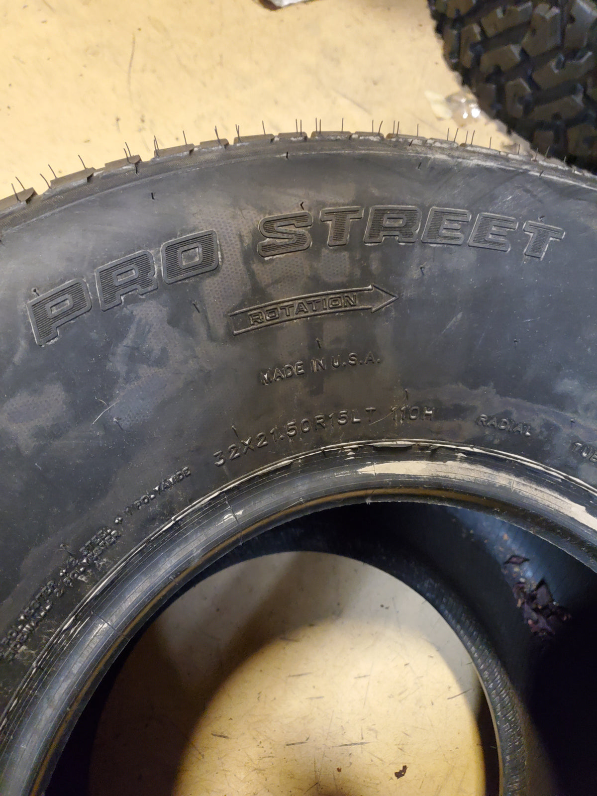 2 HOOSIER PRO STREET BSW 32 21.5 15 110H 6PLY COMPETITION TIRE 19390