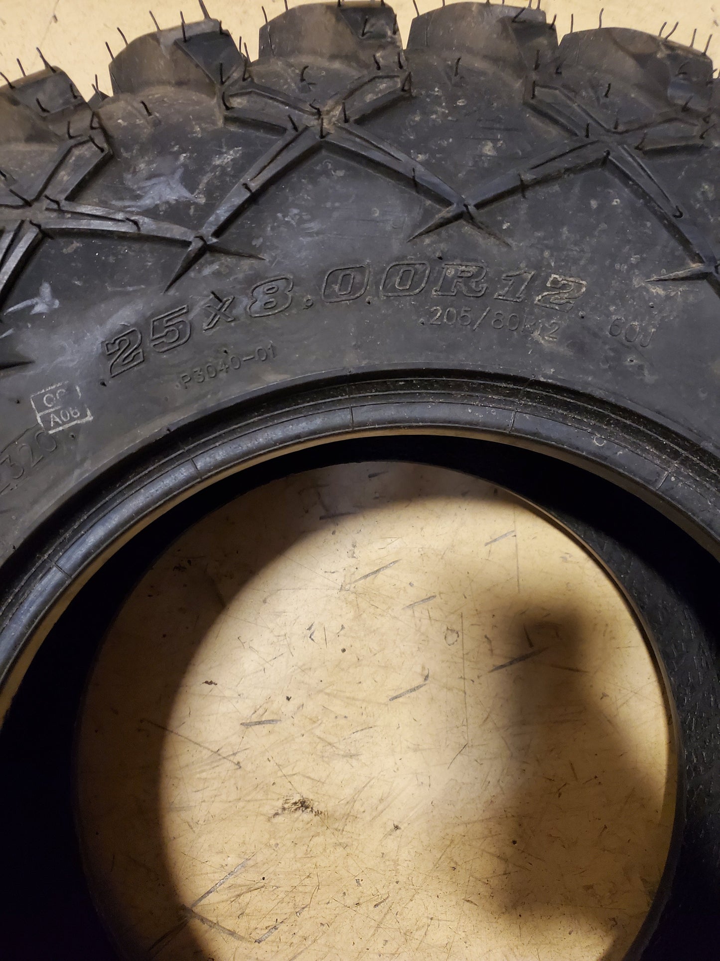 NOS TUSK TERRABITE BSW  25 8 12 60J 8PLY ATV/UTV TIRE 123160930210019