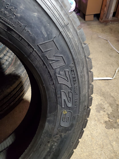 BRIDGESTONE M729 BSW LT 245 70 19.5 136/134L 16PLY DRIVE TIRE 227040