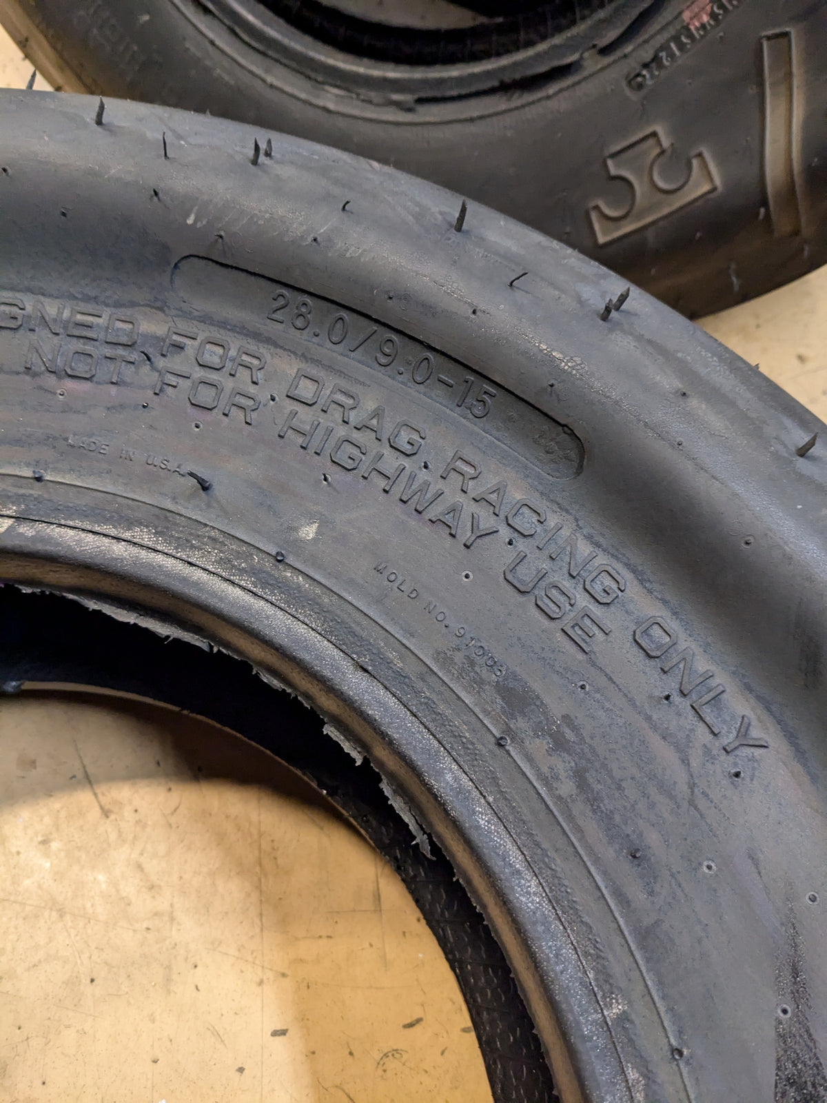 2 MICKEY THOMPSON ET DRAG 28 9 15 DRAG SLICK RACING TIRES 250846