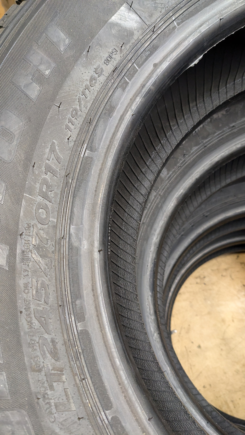 4 HANKOOK DYNAPRO HT BSW LT 245 70 17 119/116S 10PLY HIGHWAY TIRE 2021485