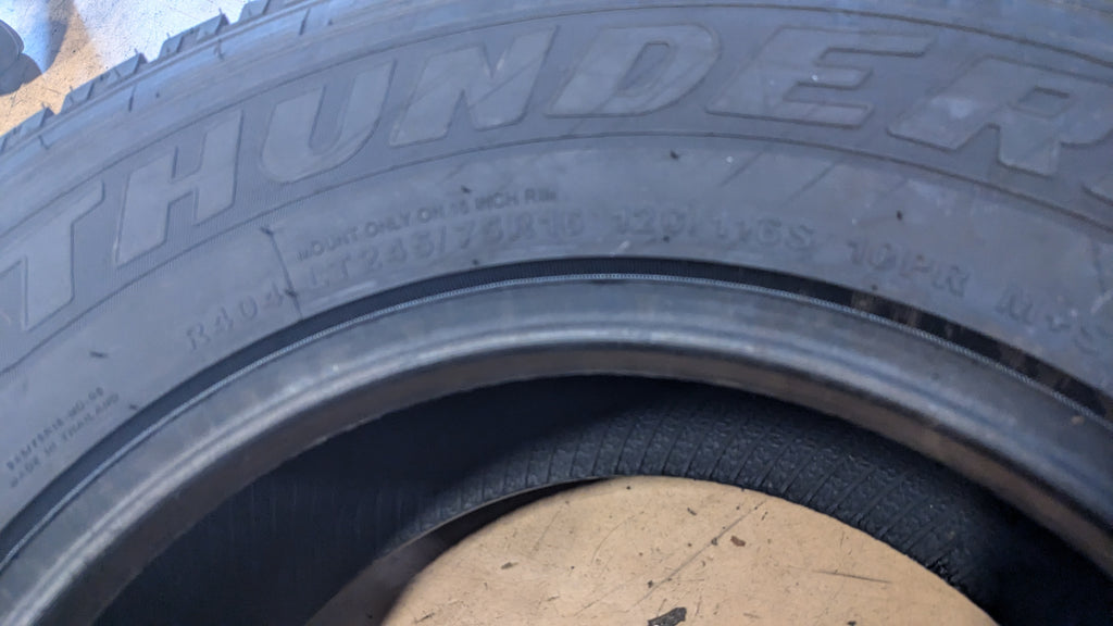 THUNDERER RANGER A/T R404 LT 245 75 16 120/116S 10PLY ALL TERRAIN TIRE TH0432