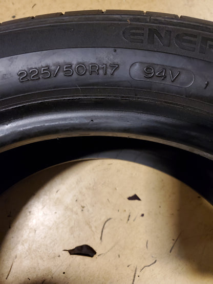 USED 7/32” MICHELIN ENERGY SAVER A/S DT1 BSW P 225 50 17 94V ALL SEASON TIRE 18116