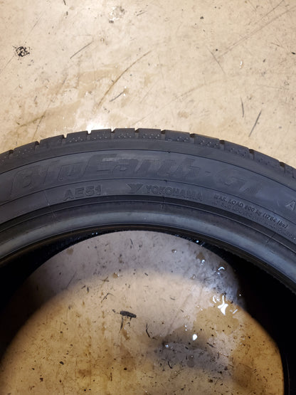 USED 9.5/32” YOKOHAMA BLUEARTH GT AE51 BSW P 245 45 18 100W XL TIRE R4576