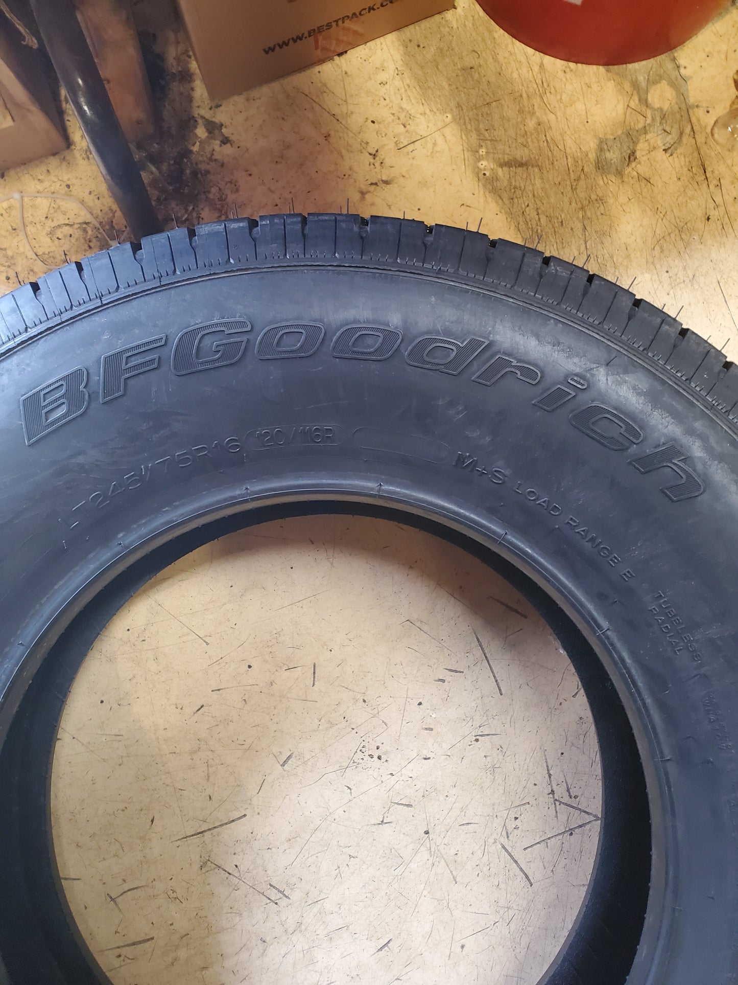 BFGOODRICH COMMERCIAL T/A ALL-SEASON 2 LT 245 75 16 120/116R 10PLY TIRE 05485