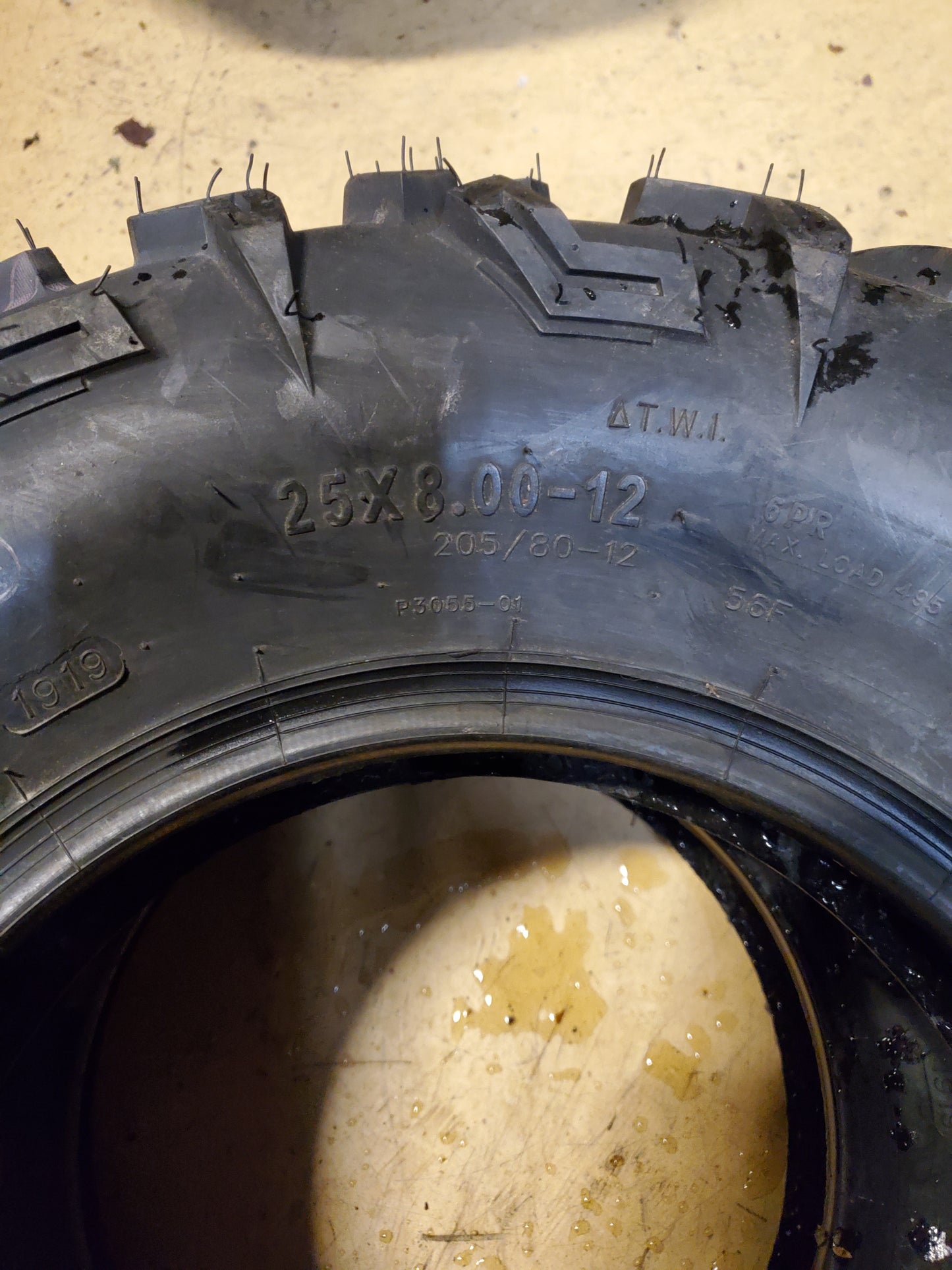 NOS VANACC BSW  25 8 12 56F 6PLY ATV/UTV TIRE V25812