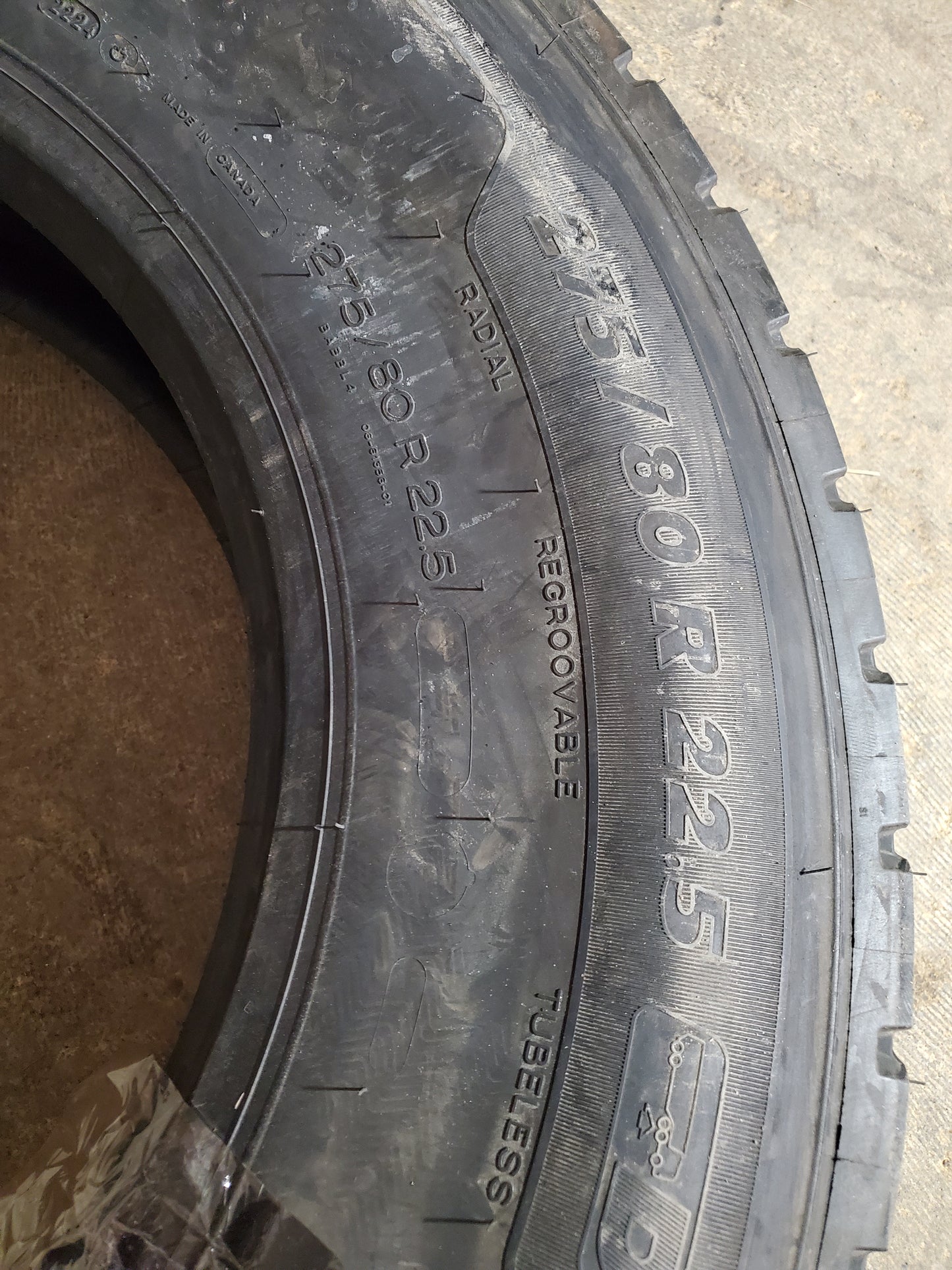 MICHELIN X LINE ENERGY PLUS BSW LT 275 80 22.5 144/141L 14PLY TRAILER TIRE 10873