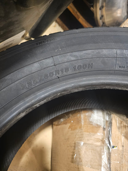 2 YOKOHAMA YK740 GTX  P 225 60 18 100H SL ALL SEASON TIRES  110174055