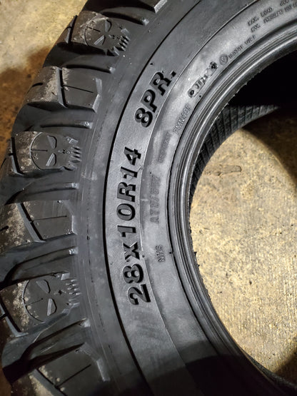 VEE RUBBER MERCENARY BSW  28 10 14 8PLY ATV/UTV TIRE VT40917