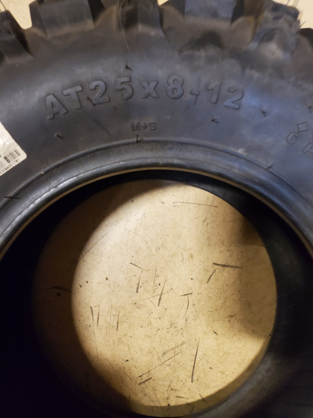 BKT W207 BSW AT 25 8 12 6PLY ATV/UTV TIRE 94001781