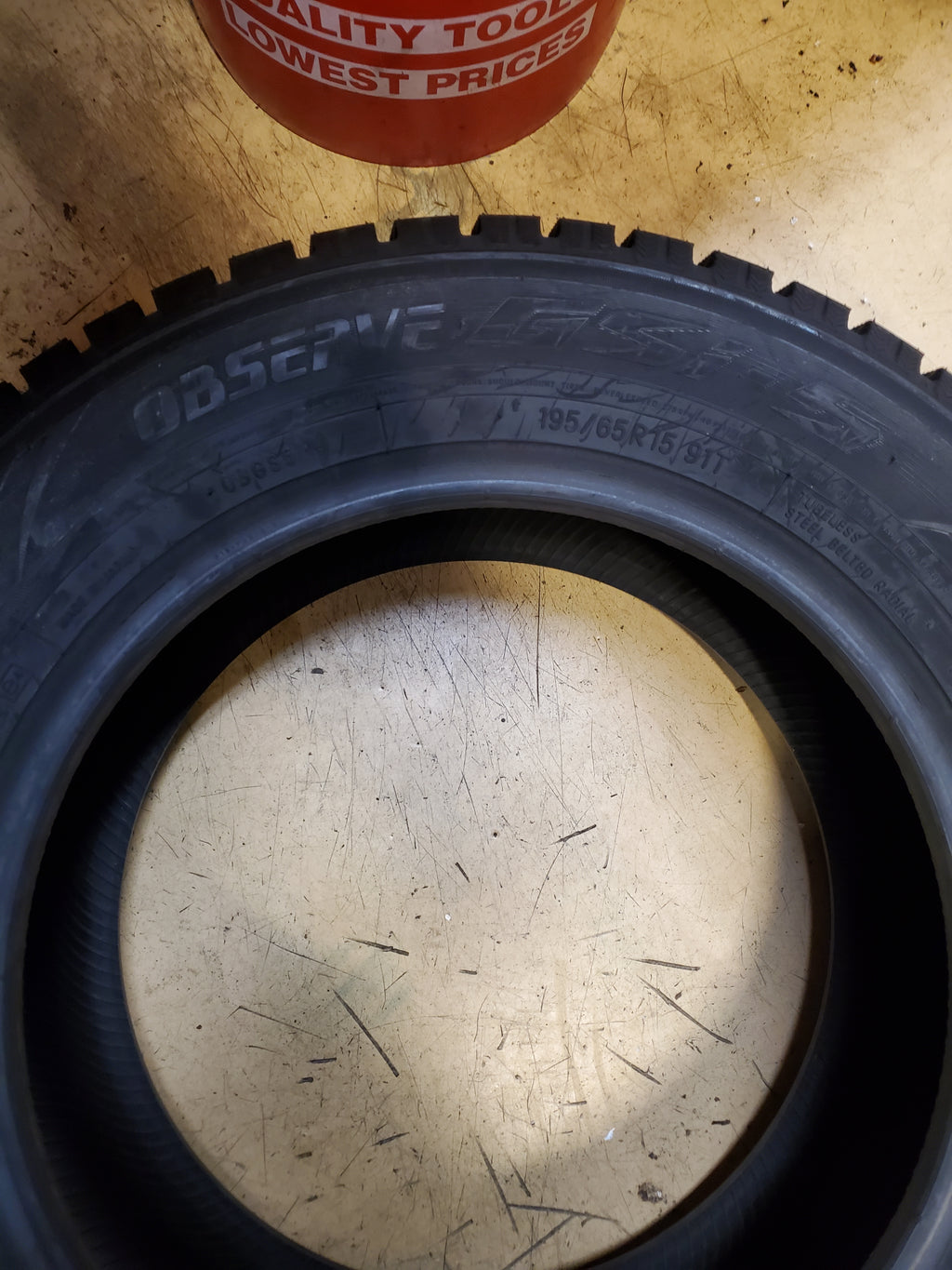 NOS TOYO OBSERVE GSI-5 BSW P 195 65 15 91T WINTER TIRE 130000