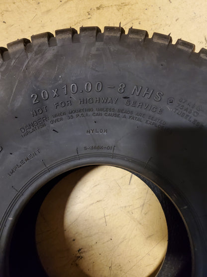 TRANSMASTER V-TURF BSW 20 10 8 4PLY LAWN TIRE TMVT20108