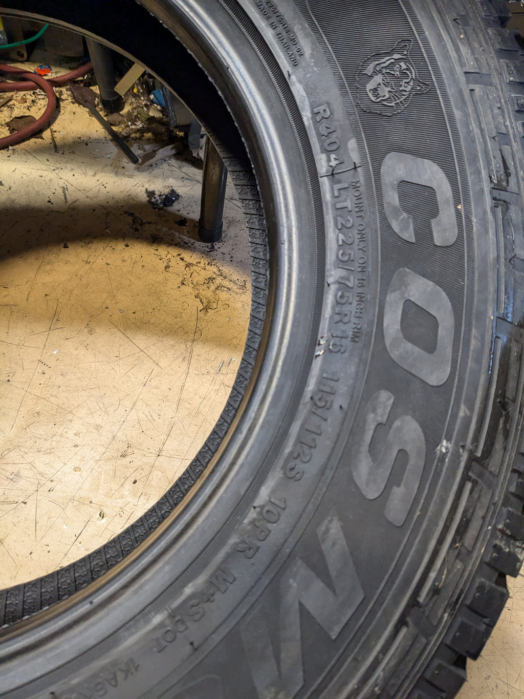 COSMO EL TIGRE AT BSW LT 225 75 16 115/112S E ALL TERRAIN TIRE I0086355