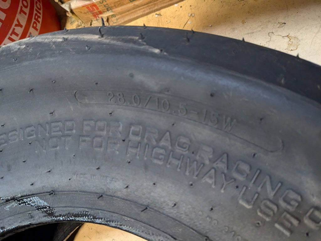 2 MICKEY THOMPSON ET DRAG 28 10.5 15W DRAG SLICK RACING TIRES 30551