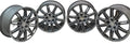 4 USED GENUINE PORSCHE CAYENNE 21X10 ET 60 5LUG SILVER WHEELS 7P5.601.025.H