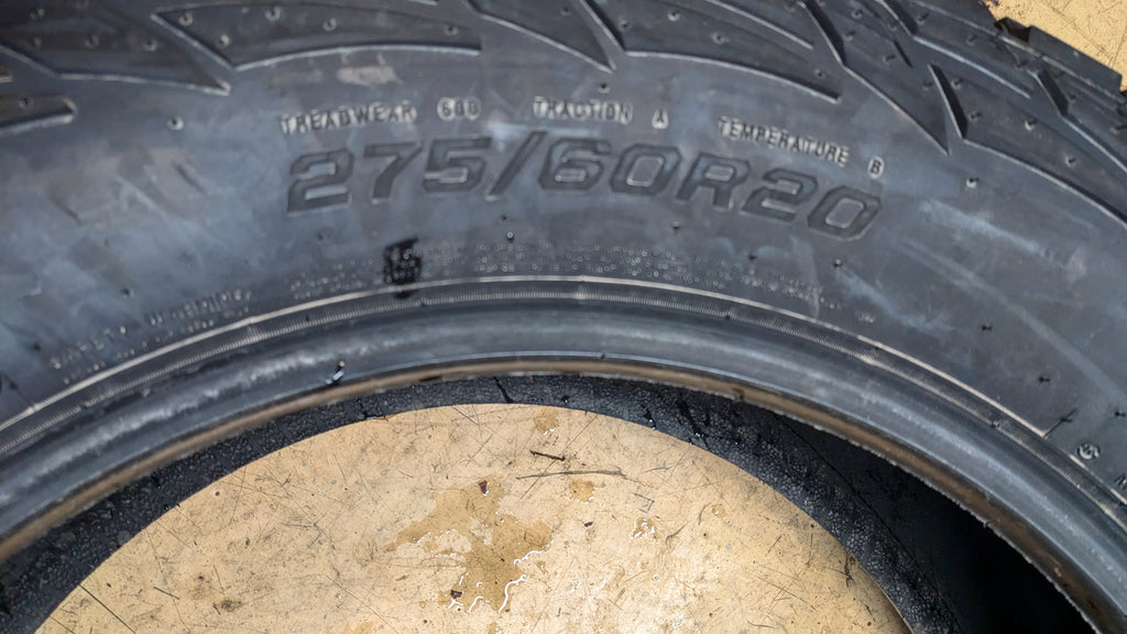 HERCULES TIS OFFROAD BSW P 275 60 20 115T RUGGED TERRAIN TIRE 98803