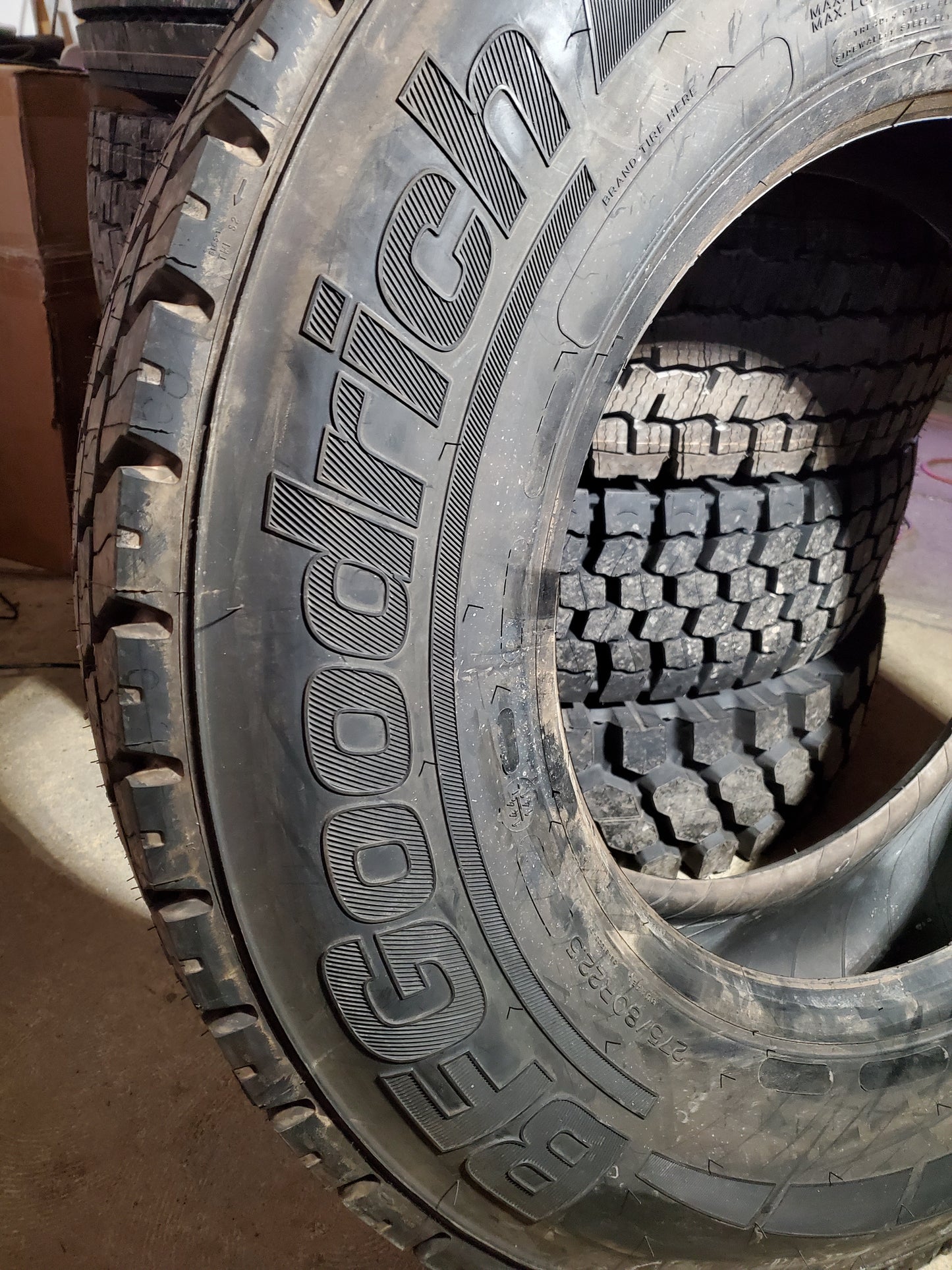 NOS BFGOODRICH ROUTE CONTROL BSW LT 275 80 22.5 144/141L 14PLY TRAILER TIRE 70298
