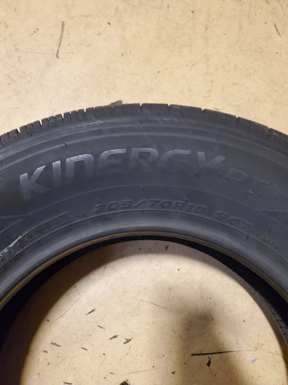 2 HANKOOK KINERGY PT BSW P 205 70 15 96T ALL SEASON TIRE 1021402