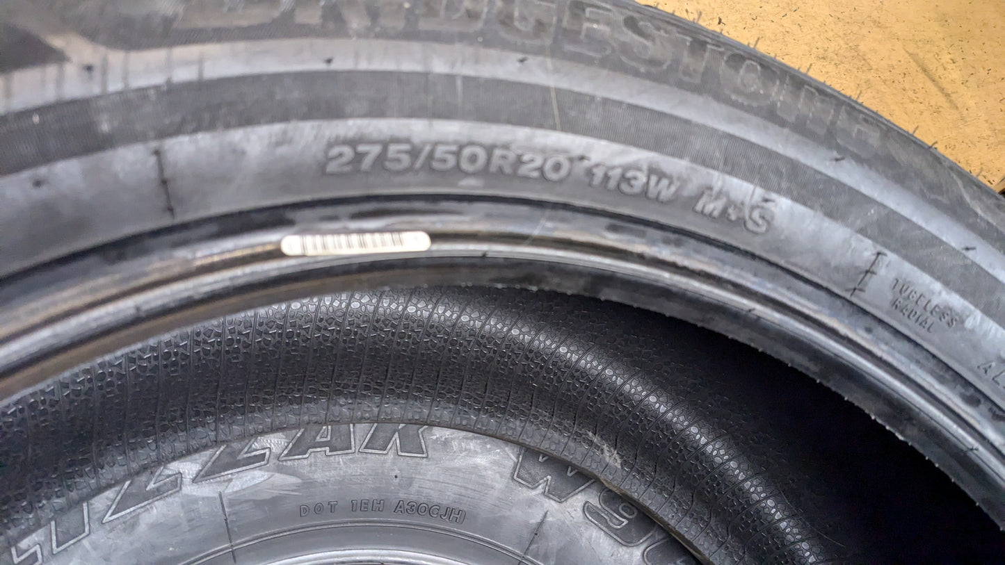 BRIDGESTONE ALENZA A/S ULTRA BSW P 275 50 20 113W XL ALL SEASON TIRE 008500
