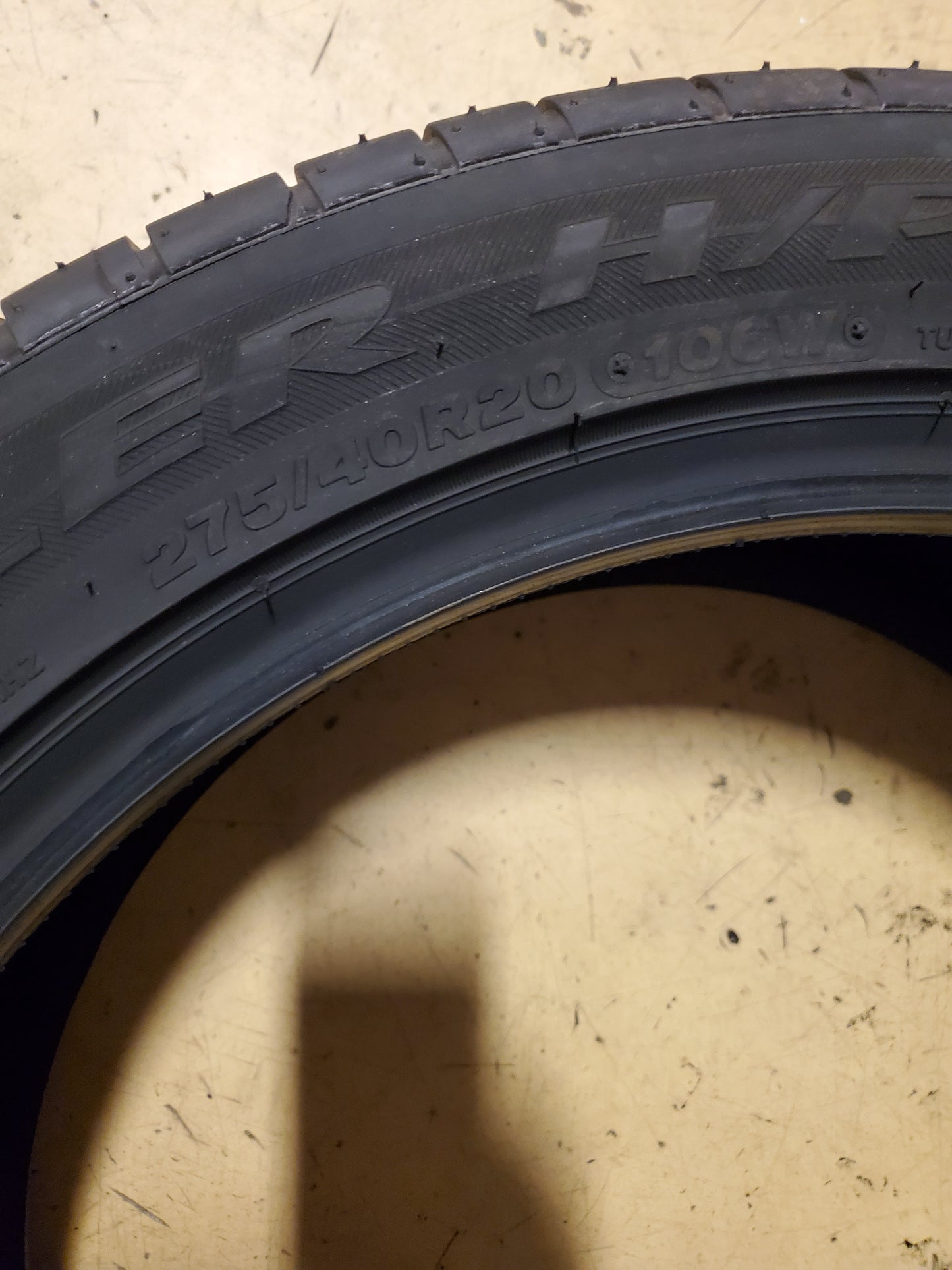 BRIDGESTONE DUELER H/P SPORT RFT BSW P 275 40 20 106W XL UHP TIRE 112243