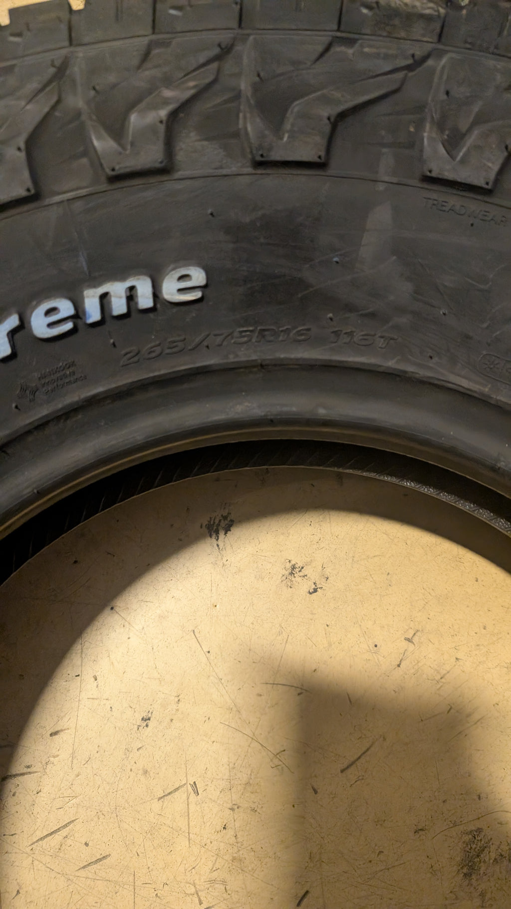 HANKOOK DYNAPRO AT2 XTREME RWL P 265 75 16 116T SL ALL TERRAIN TIRE 1029793