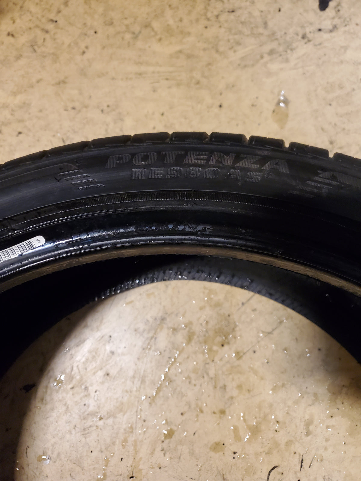 BRIDGESTONE POTENZA RE980AS+ BSW P 255 35 19 96W XL PERFORMANCE TIRE 012790
