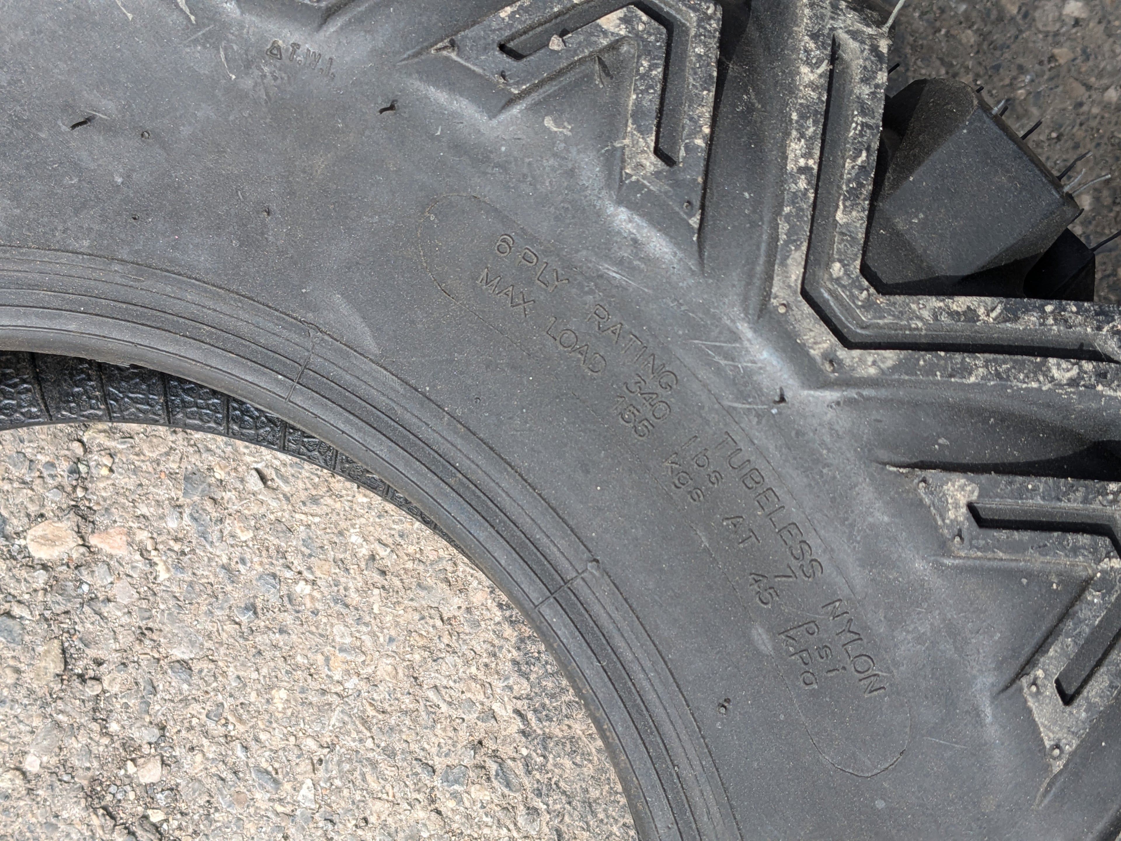 NOS WANDA P350 BSW LT 25 8 12 43J 6PLY ATV/UTV TIRE 10375