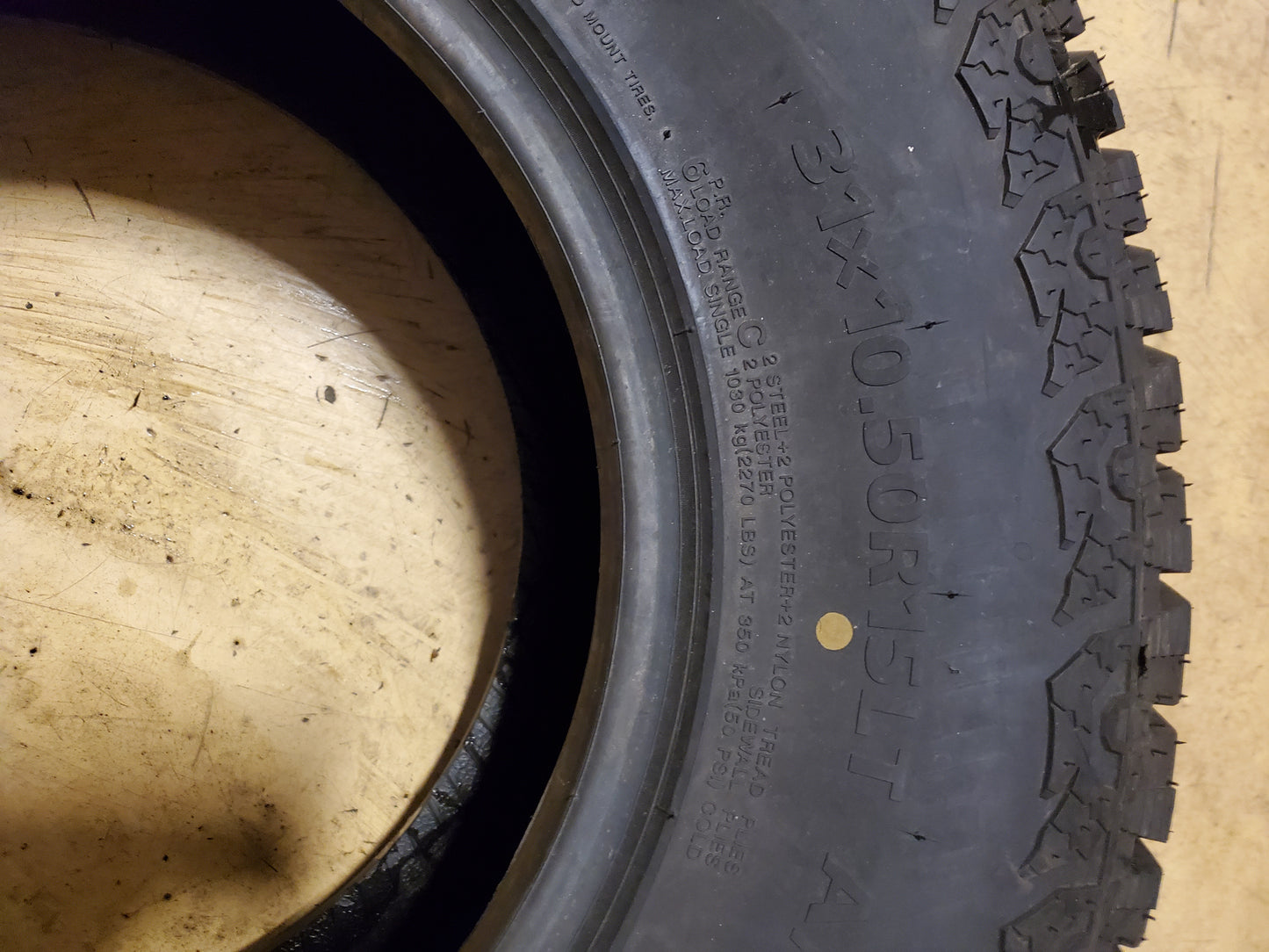 GROUNDSPEED VOYAGER AT BSW LT 31 10.5 15 109S 6PLY ALL TERRAIN TIRE 115197