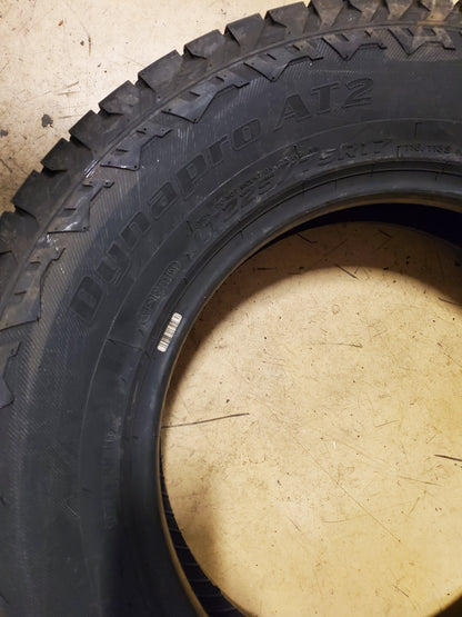 NOS HANKOOK DYNAPRO AT2 BSW LT 225 75 17 116/113S ALL TERRAIN TIRE 2020693