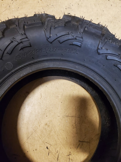 QUADBOSS QBT447 BSW AT 25 8 12 6PLY ATV/UTV TIRE 608988