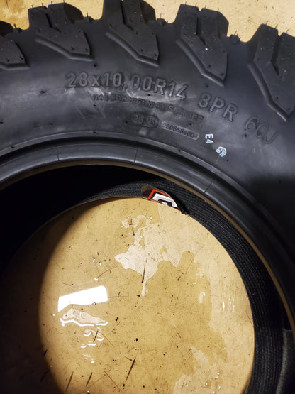 HERCULES TIS OFFROAD UT1 BSW 28 10 14 60J 8PLY ATV/UTV TIRE 98485