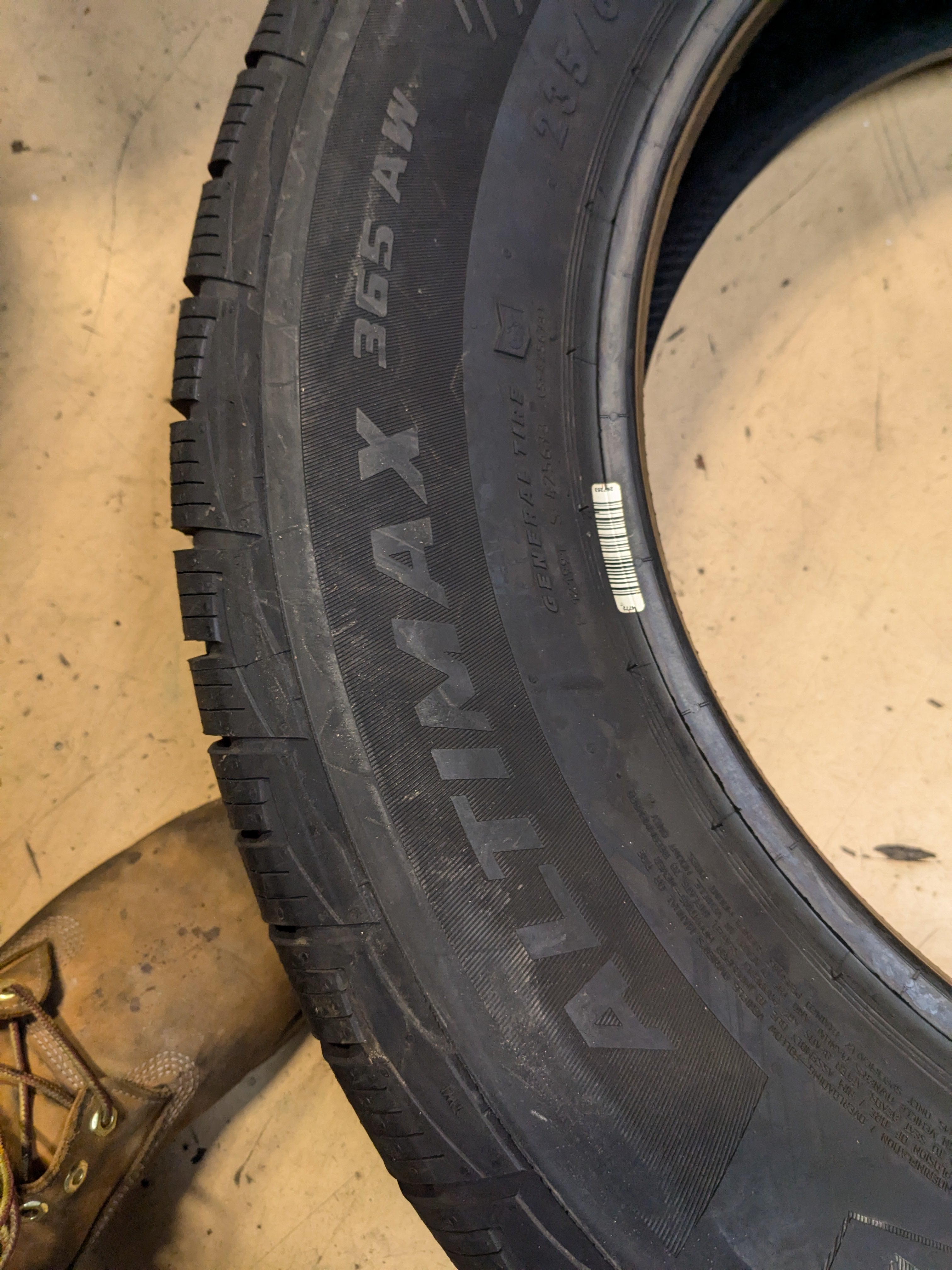 GENERAL ALTIMAX 365 AW BSW P 235 65 18 106H ALL WEATHER TIRE 15574760000