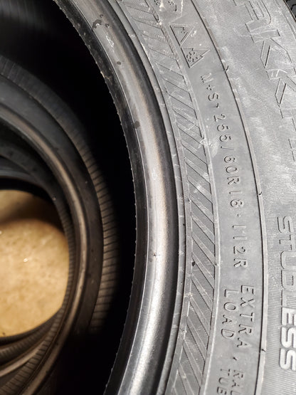 4 NOKIAN HAKKAPELIITTA R5 SUV BSW P 255 60 18 112R XL WINTER TIRE T432217