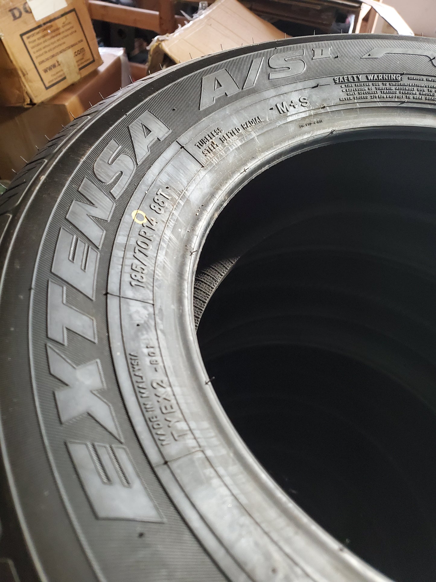 NOS TOYO EXTENSA A/S II BSW P 185 70 14 88T ALL SEASON TIRE 148350