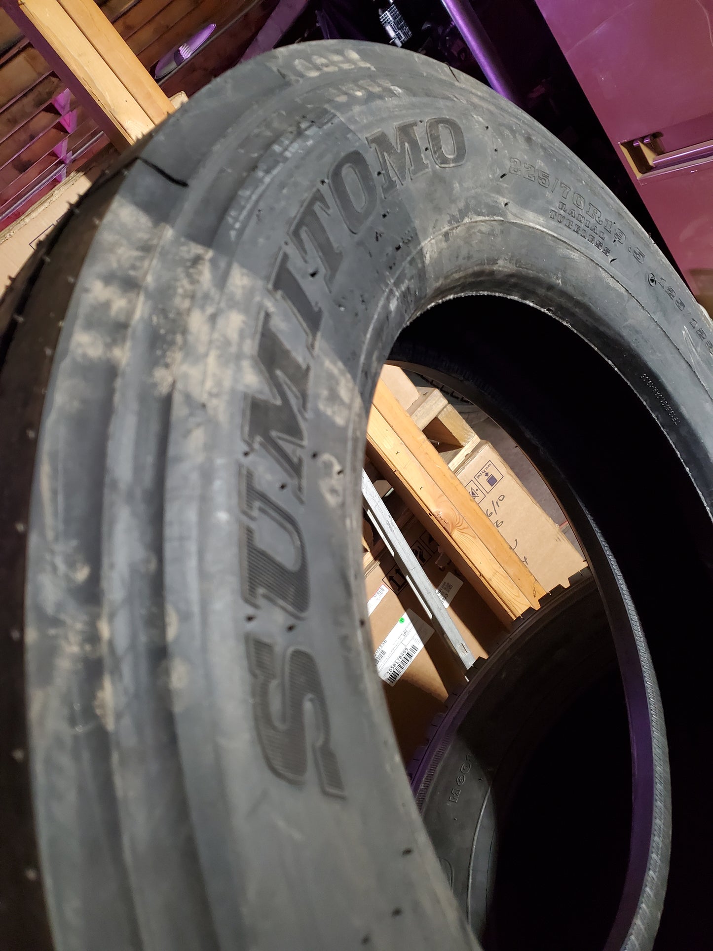 SUMITOMO ST719 BSW LT 225 70 19.5 125/123N 12PLY COMMERCIAL TIRE 5533472