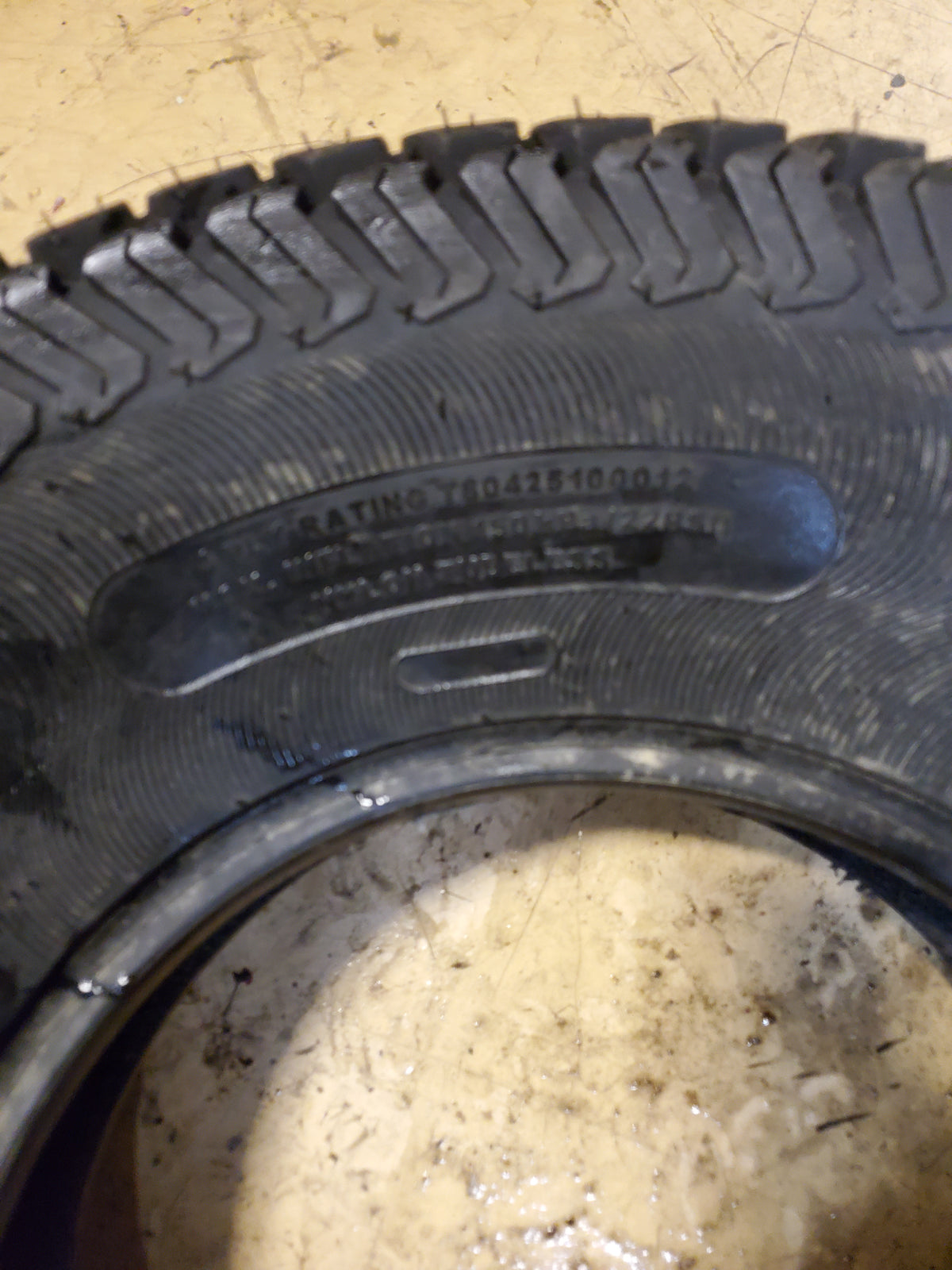 NOS OTR GRASS MASTER BSW 25 10 12 4PLY LAWN MOWER TIRE T80425100012