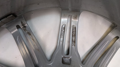 4 USED GENUINE PORSCHE CAYENNE 21X10 ET 60 5LUG SILVER WHEELS 7P5.601.025.H