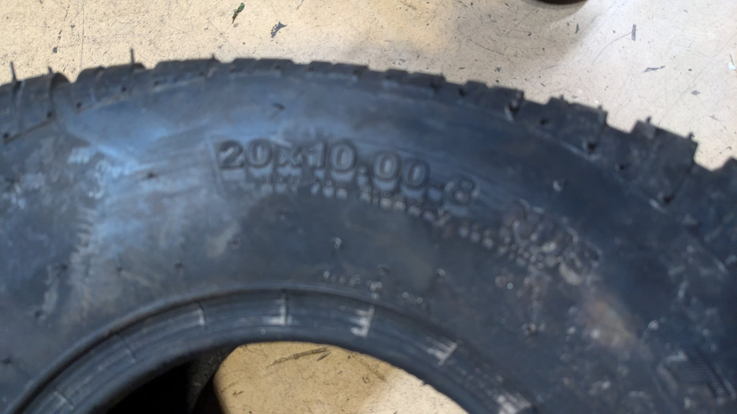 CARLSTAR TURF TRAC R/S BSW  20 10 8 4PLY LAWN TIRE