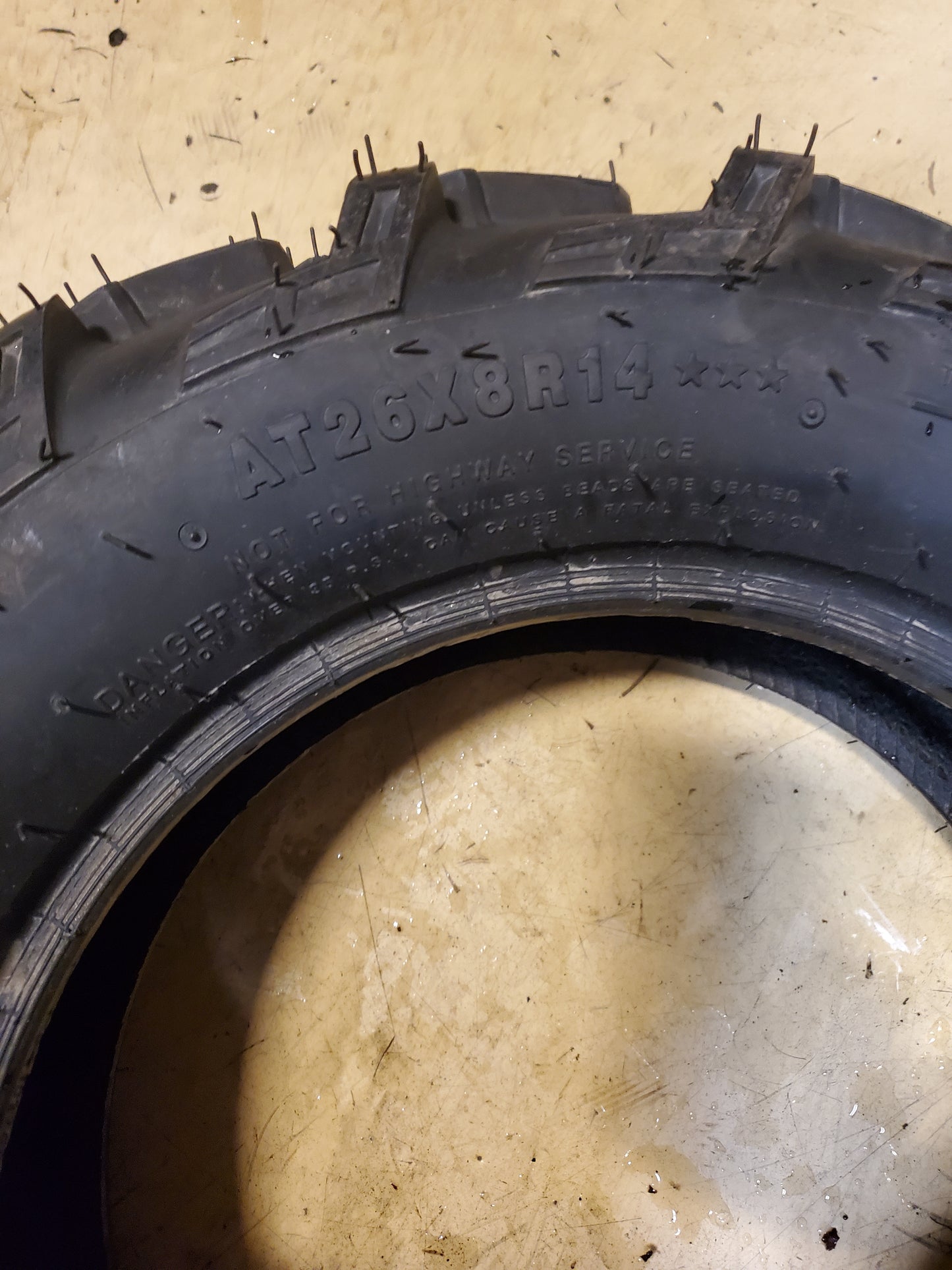 CARLISLE POLARIS PXT BSW AT 26 8 14 ATV/UTV TIRE 560356