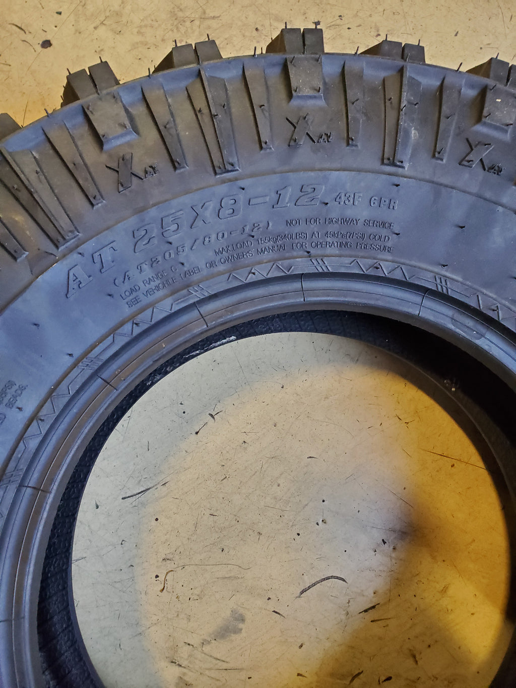 2 SEDONA COYOTE BSW AT 25 8 12 43F 6PLY ATV/UTV TIRE DZN202134152