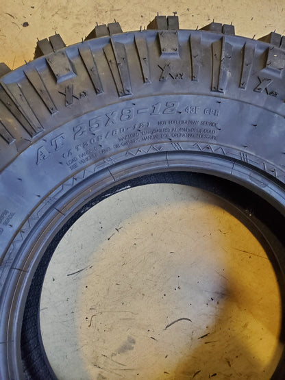 2 SEDONA COYOTE BSW AT 25 8 12 43F 6PLY ATV/UTV TIRE DZN202134152