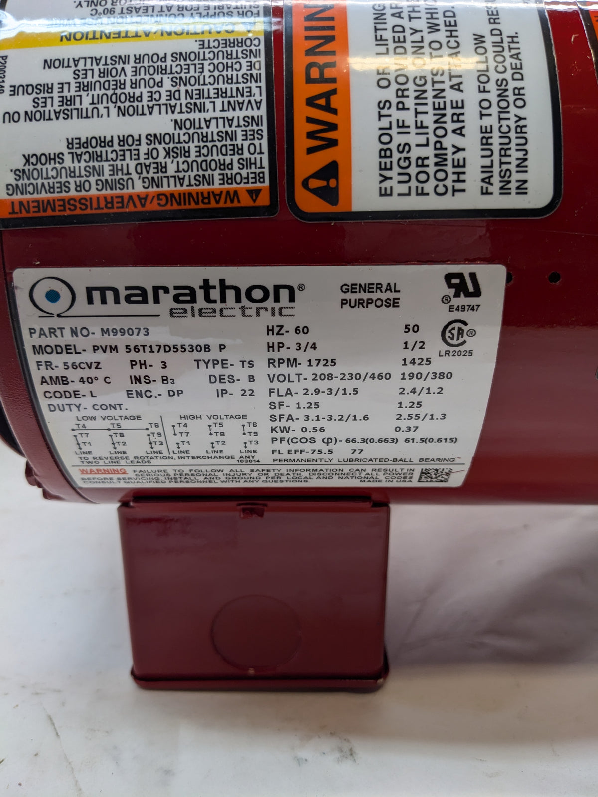 BELL & GOSSETT 90-34T PUMP 3/4 HP MOTOR 179045LF W79045 2LHR7