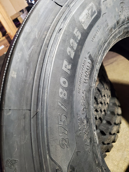 MICHELIN X LINE ENERGY BSW LT 275 80 22.5 144/141L 16PLY TRAILER TIRE 46768