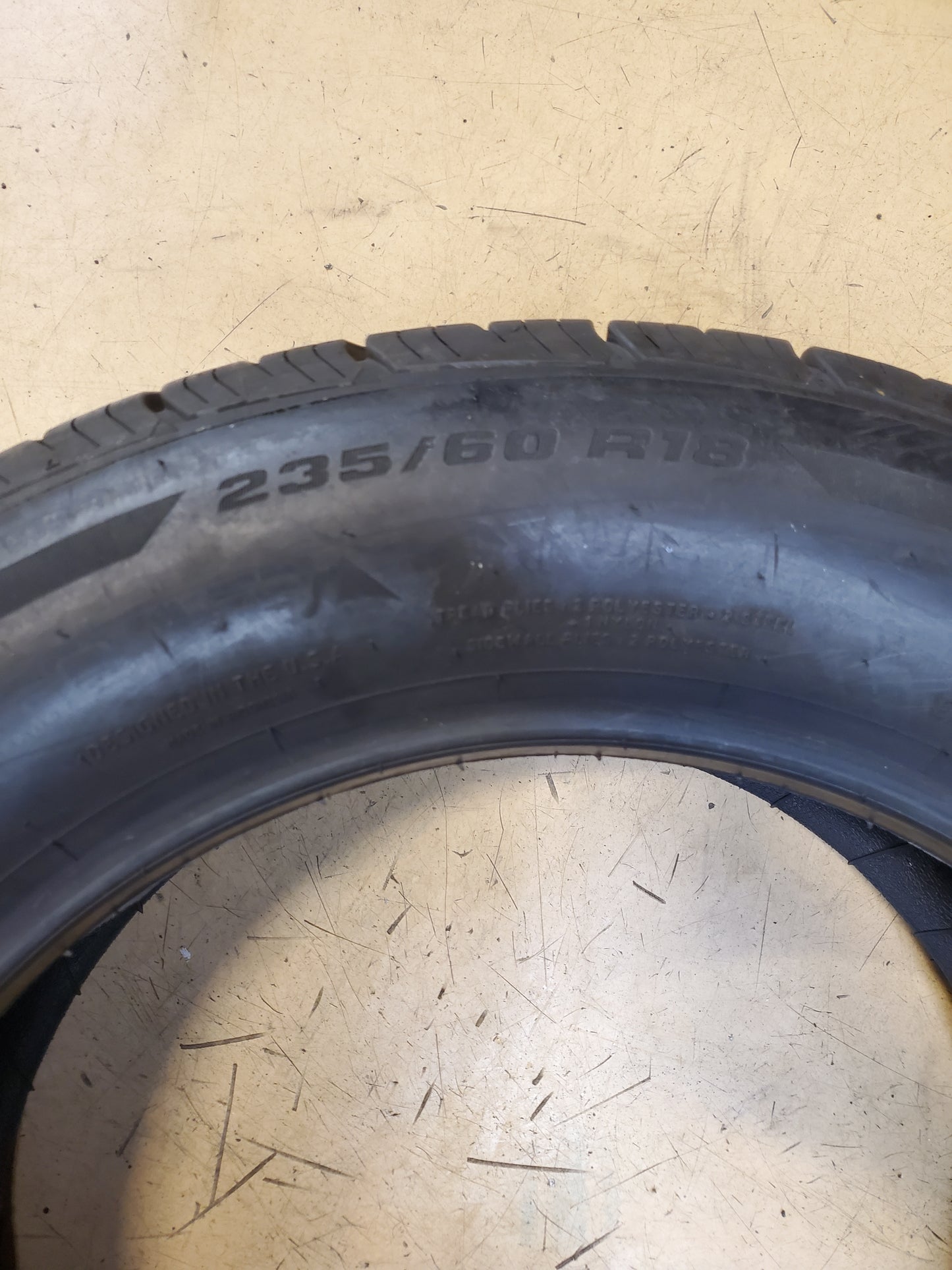 2 BFGOODRICH ADVANTAGE CONTROL BSW P 235 60 18 107V XL ALL SEASON TIRE 60593