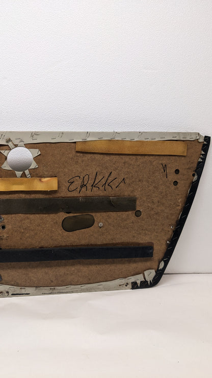USED PORSCHE 911 CARRERA LEFT LEATHER DOOR PANEL WITH TWEETER AND HANDLE
